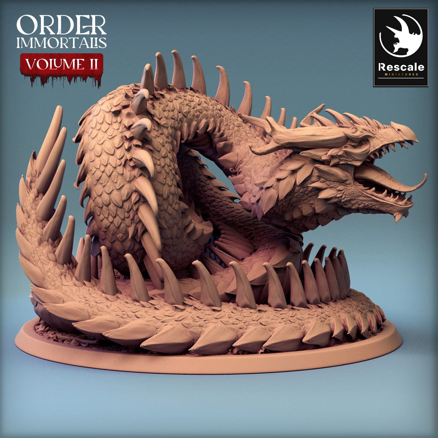 Immortalis Demon Snake | Rescale Miniatures | Compatible with D&D/AoS | Fantasy | Tabletop RPG