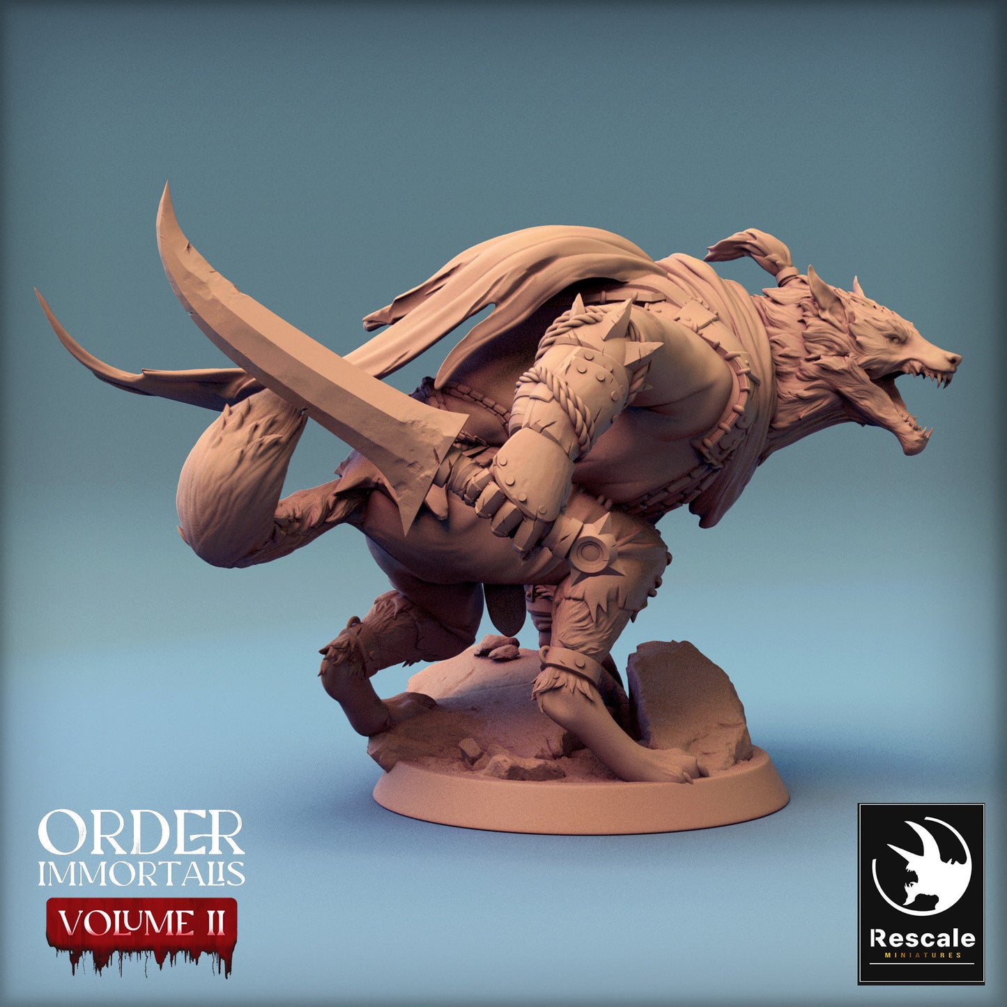 Immortalis Werewolf Crunch | Rescale Miniatures | Compatible with D&D/AoS | Fantasy | Tabletop RPG