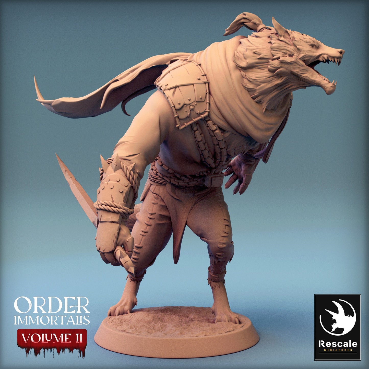 Immortalis Werewolf Load | Rescale Miniatures | Compatible with D&D/AoS | Fantasy | Tabletop RPG