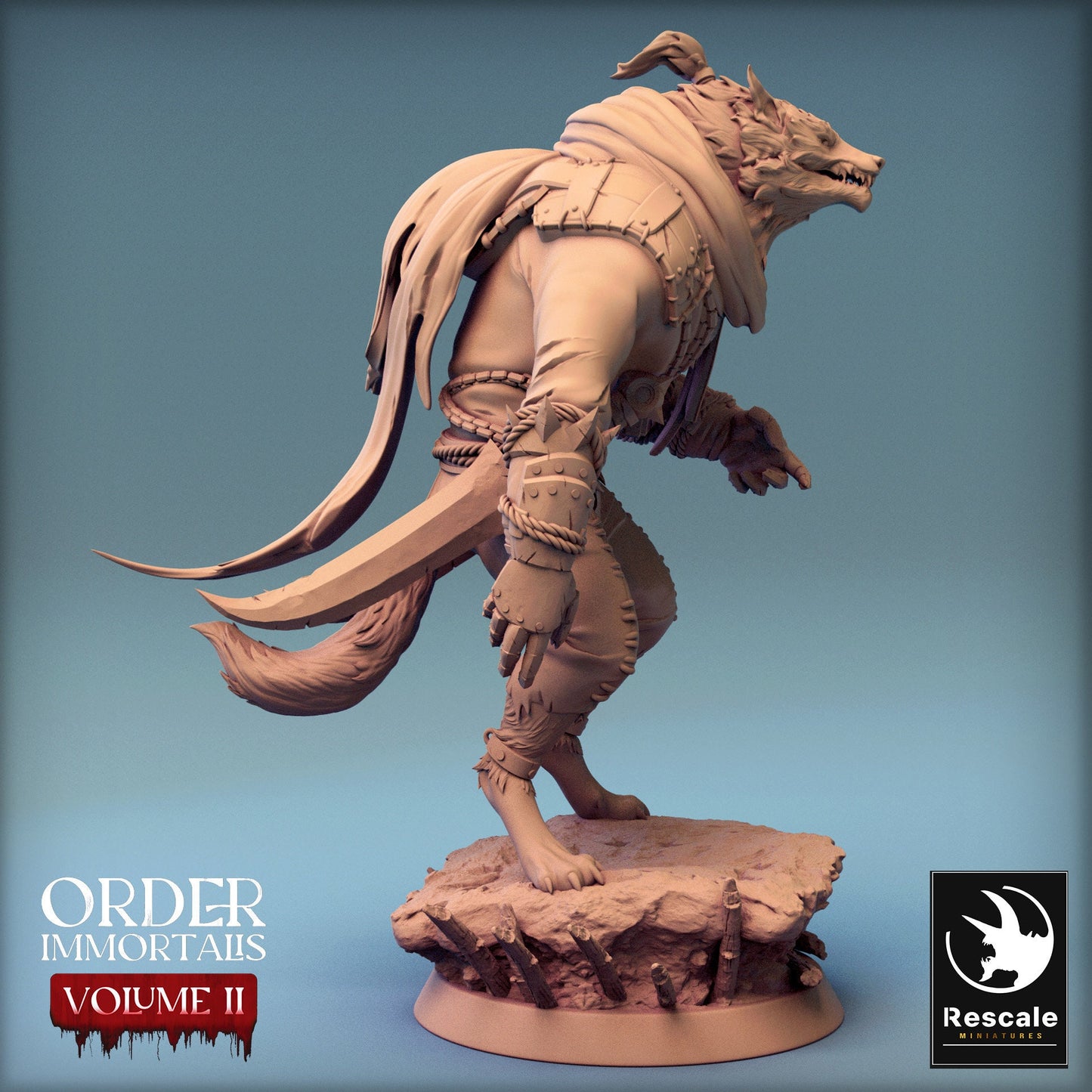 Immortalis Werewolf Look | Rescale Miniatures | Compatible with D&D/AoS | Fantasy | Tabletop RPG