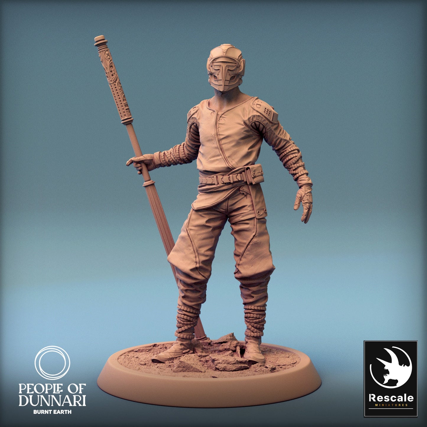 Dunnari Sandweaver Chief | Rescale Miniatures | Compatible with D&D/AoS | Fantasy | Tabletop RPG