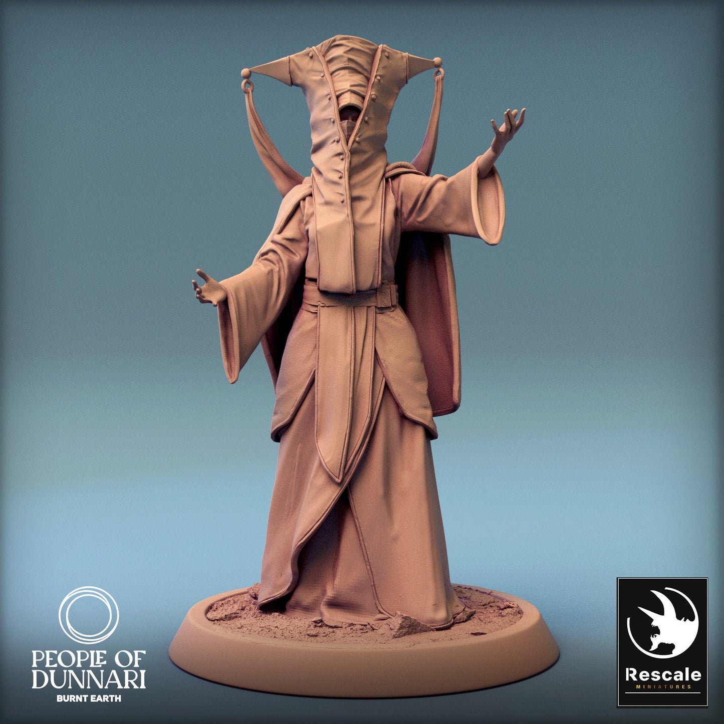 Dunnari AminaSahar Priest Ode | Rescale Miniatures | Compatible with D&D/AoS | Fantasy | Tabletop RPG