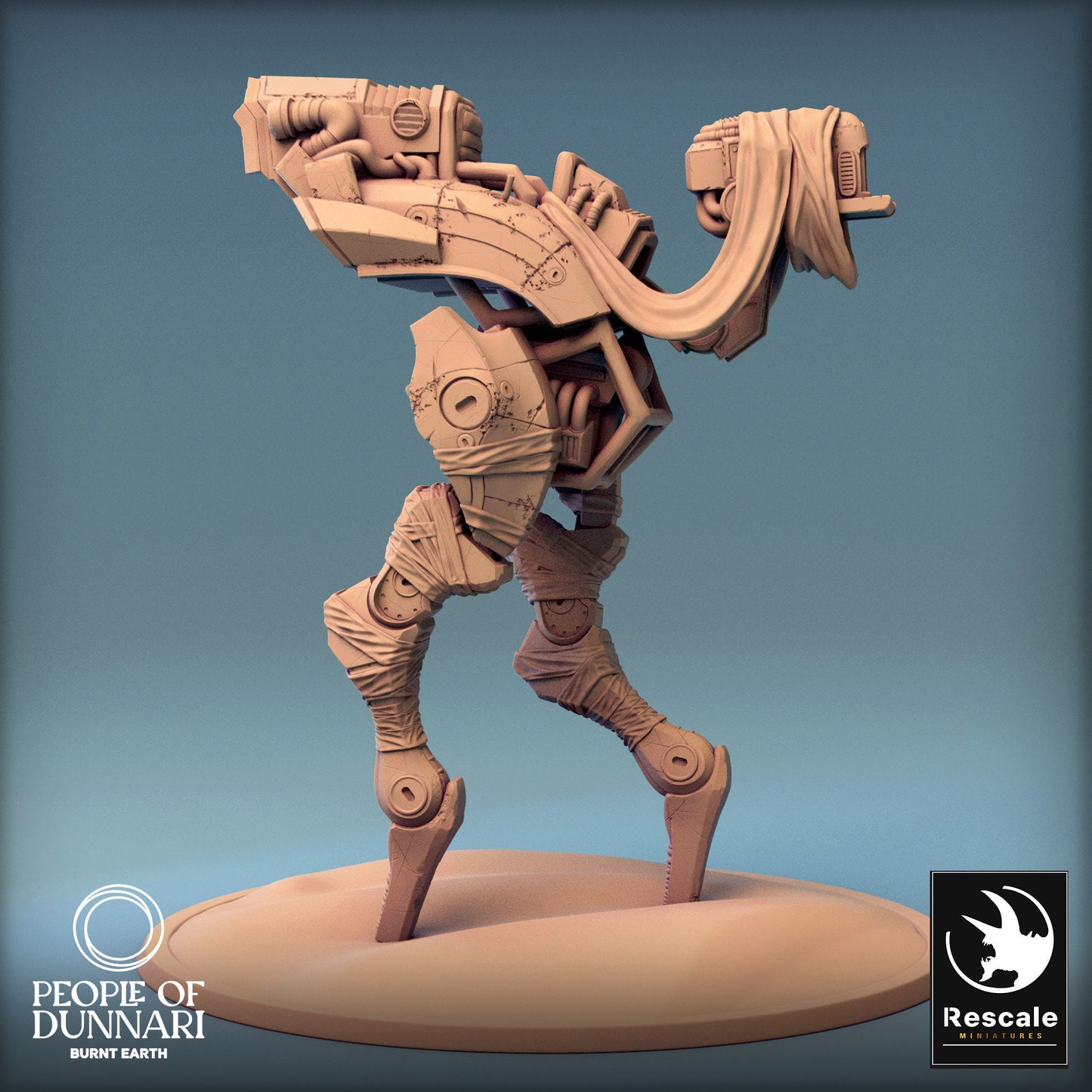 Dunnari Medoka Walk Close Saddle | Rescale Miniatures | Compatible with D&D/AoS | Fantasy | Tabletop RPG