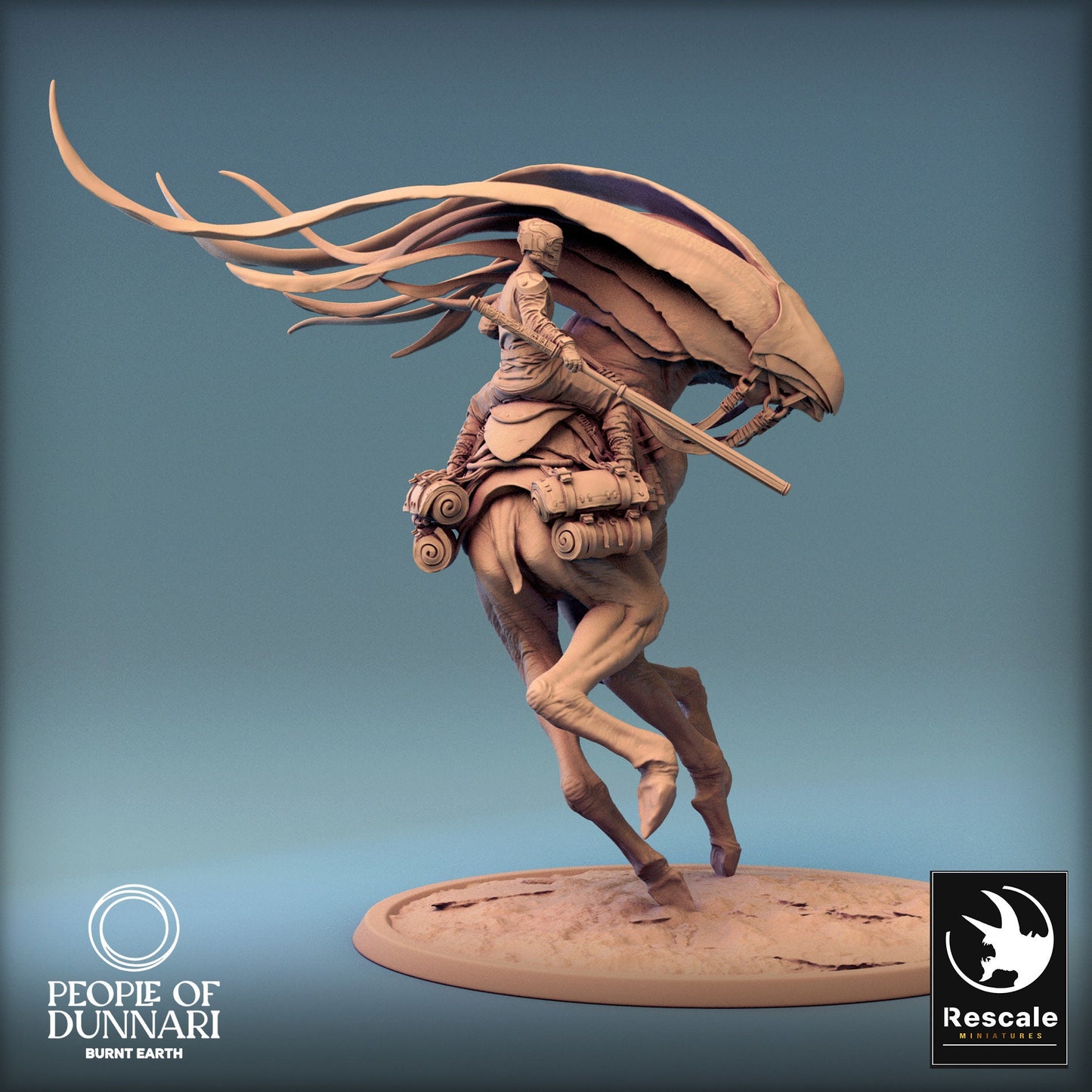Dunnari Wind Glide Panic No Cape | Rescale Miniatures | Compatible with D&D/AoS | Fantasy | Tabletop RPG