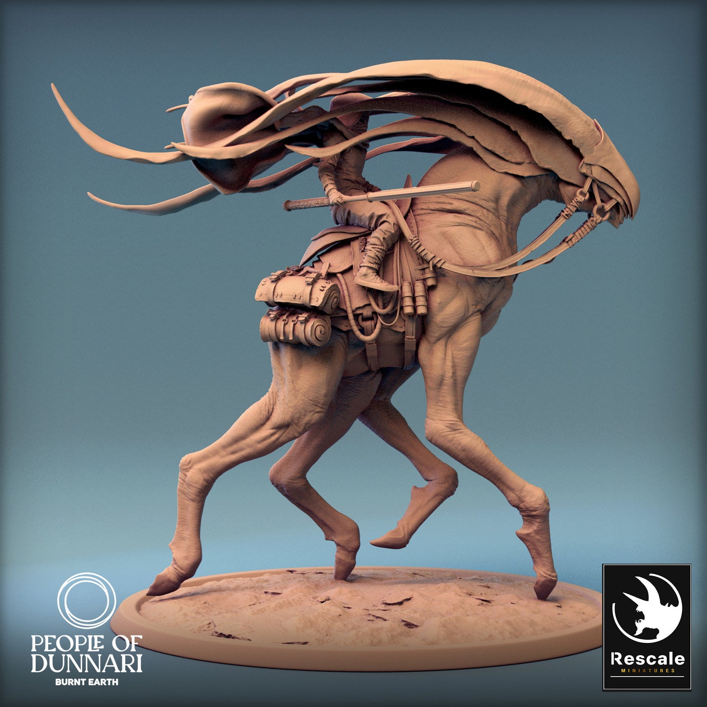 Dunnari Wind Glide Walk Caped | Rescale Miniatures | Compatible with D&D/AoS | Fantasy | Tabletop RPG