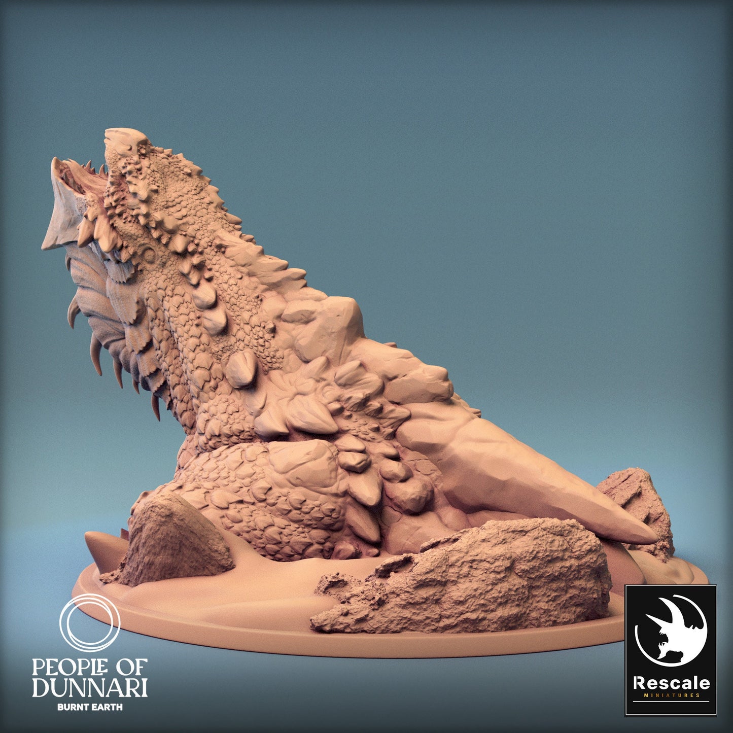 Dunnari Sand Wyvern Jump | Rescale Miniatures | Compatible with D&D/AoS | Fantasy | Tabletop RPG