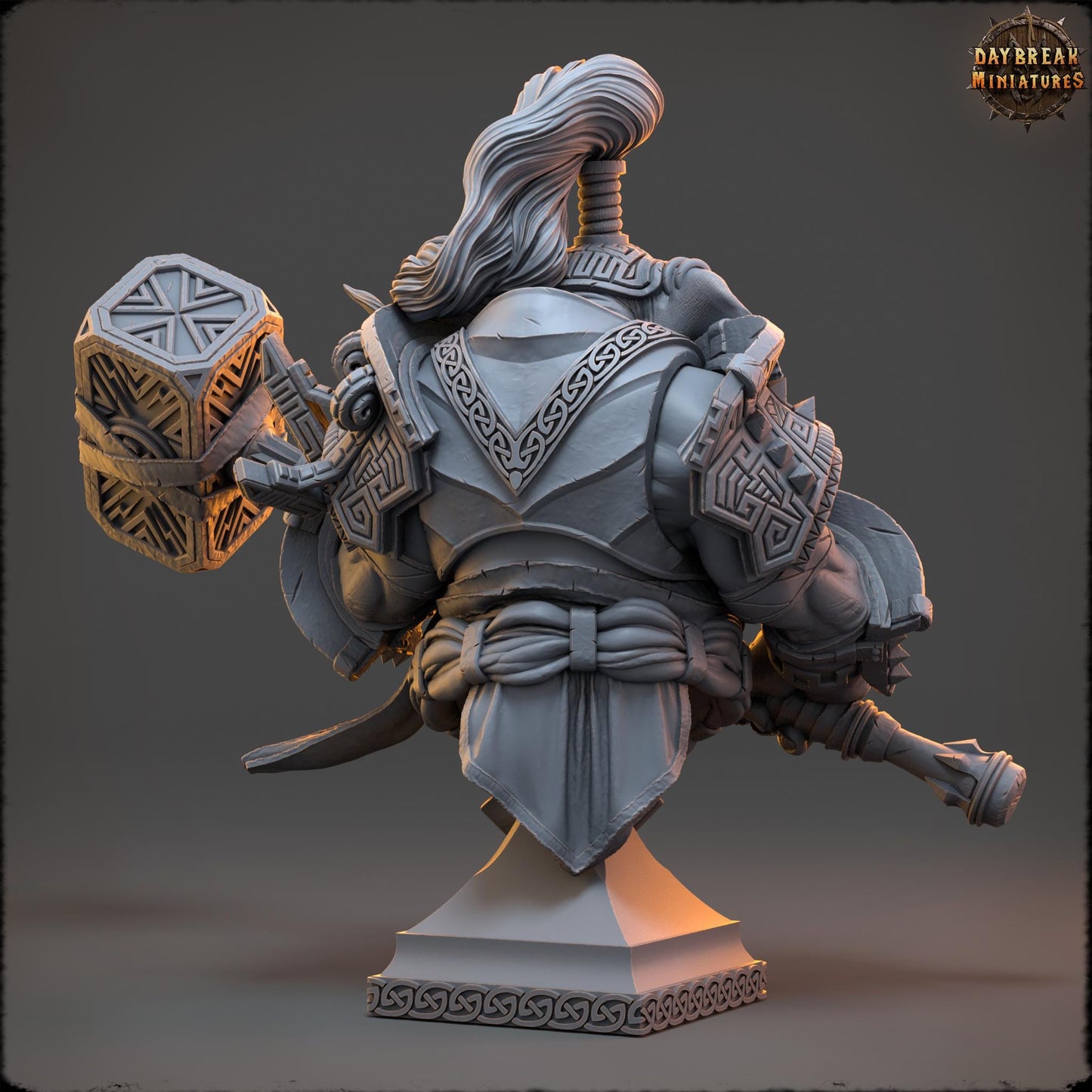Loxodon Ugro Bust | DayBreak Miniatures | Compatible with D&D/AOS | Fantasy | Tabletop