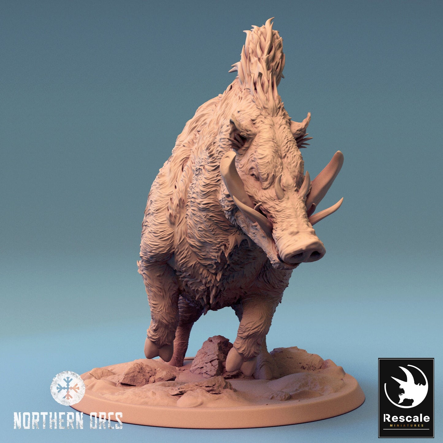 Boar Charge Wild | Rescale Miniatures | Compatible with D&D/AoS | Fantasy | Tabletop RPG