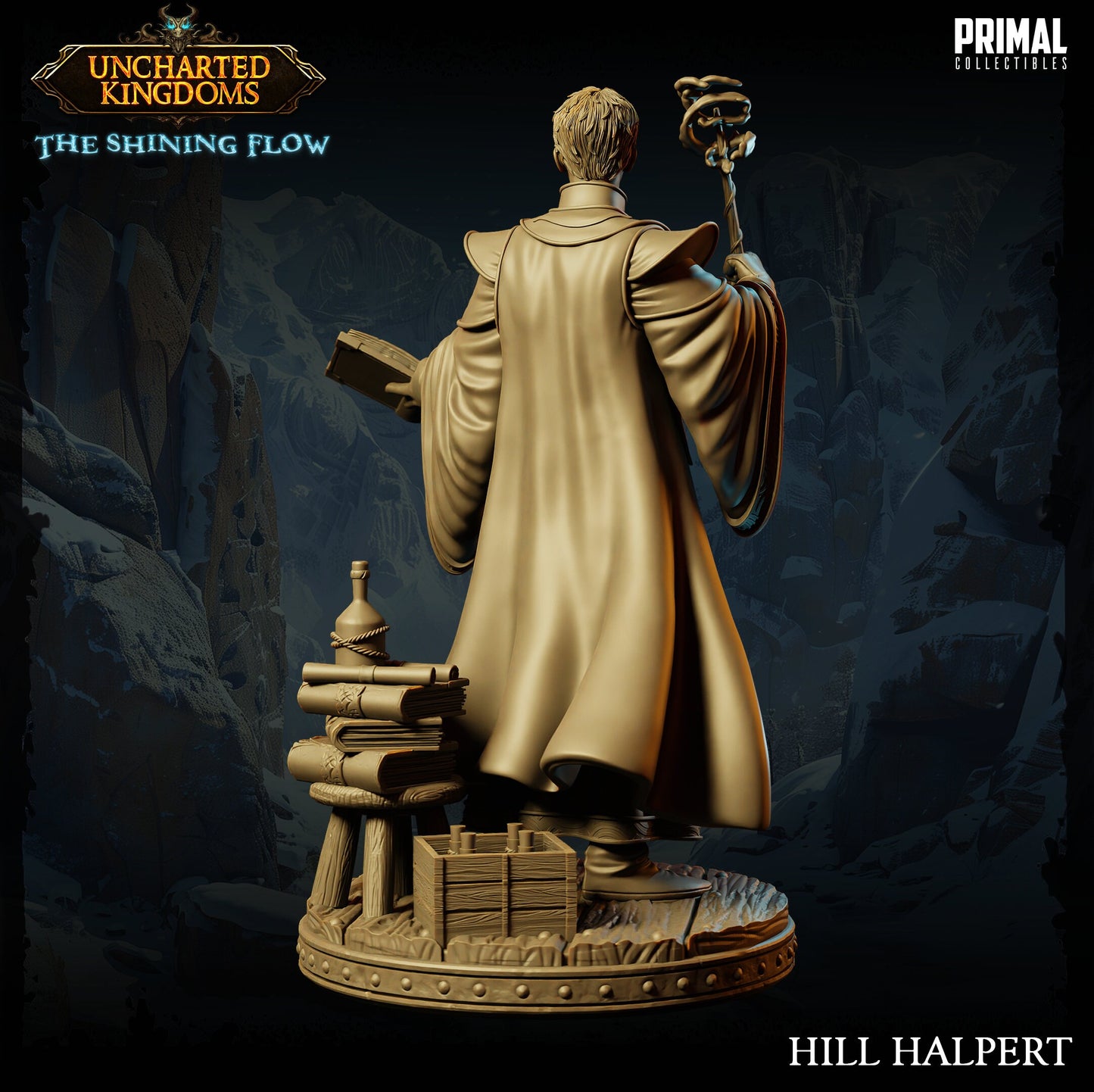 Wizard Hill Halpert | Primal Collectibles | Compatible with D&D/AoS | Fantasy
