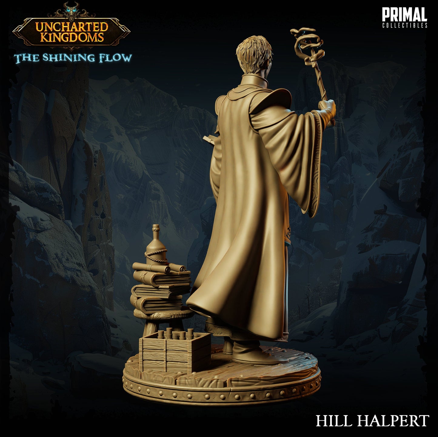 Wizard Hill Halpert | Primal Collectibles | Compatible with D&D/AoS | Fantasy