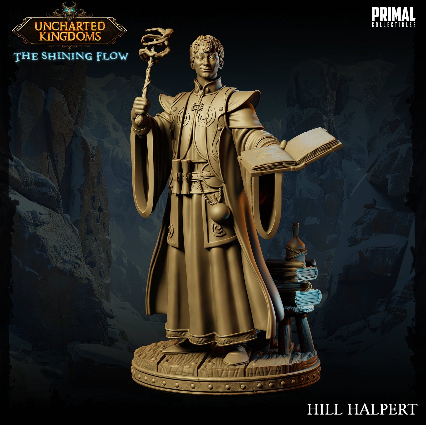 Wizard Hill Halpert | Primal Collectibles | Compatible with D&D/AoS | Fantasy