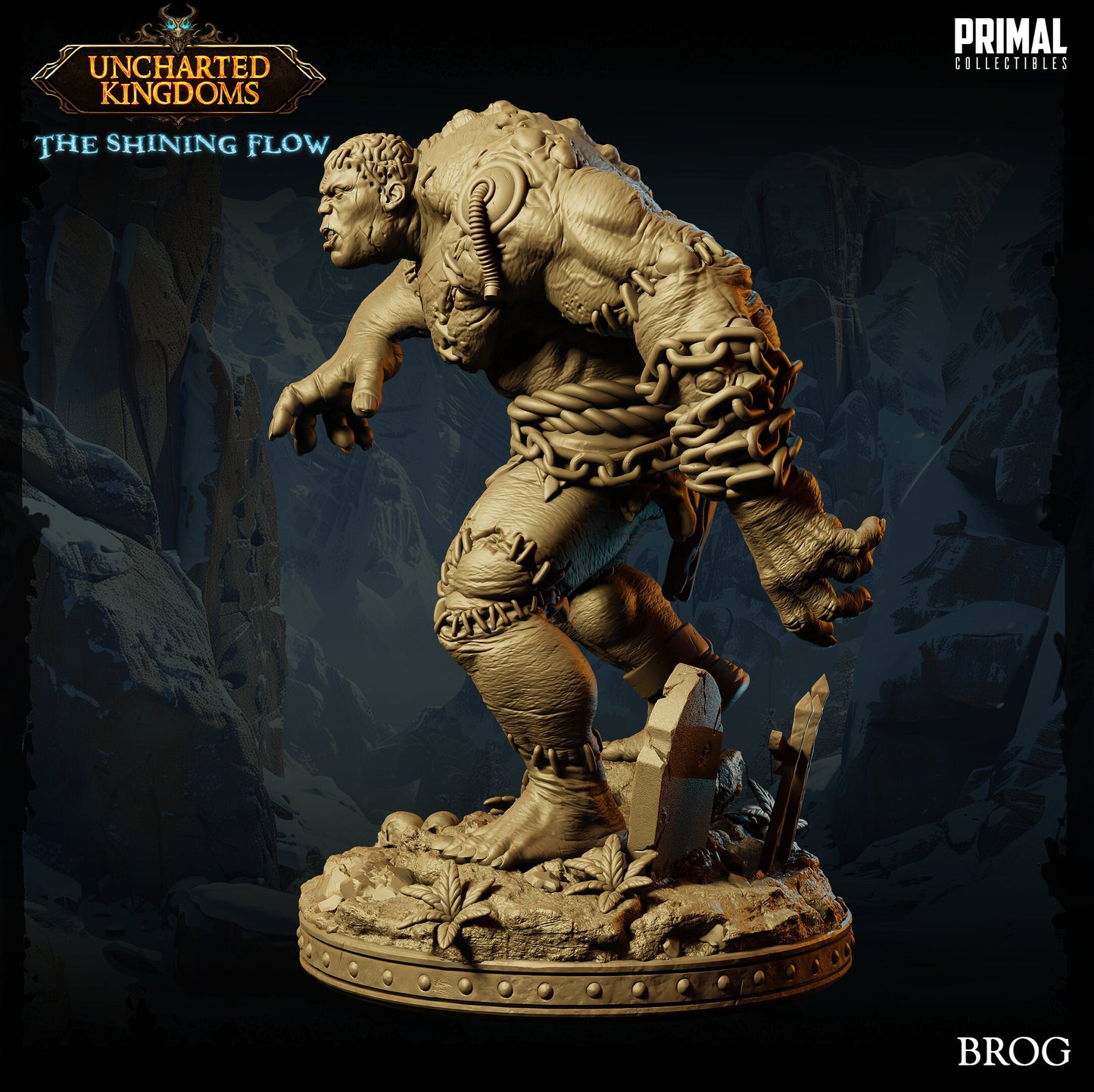 Golem Brute Brog | Primal Collectibles | Compatible with D&D/AoS | Fantasy