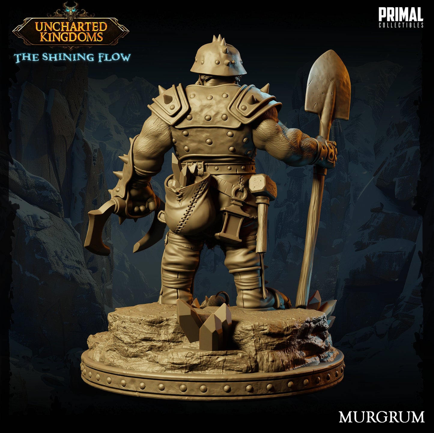 Dwarf Miner Murgrum | Primal Collectibles | Compatible with D&D/AoS | Fantasy