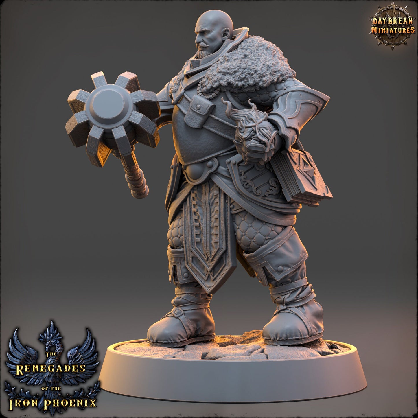 Paladin Knight Roland | DayBreak Miniatures | Compatible with D&D/AOS | Fantasy | Tabletop