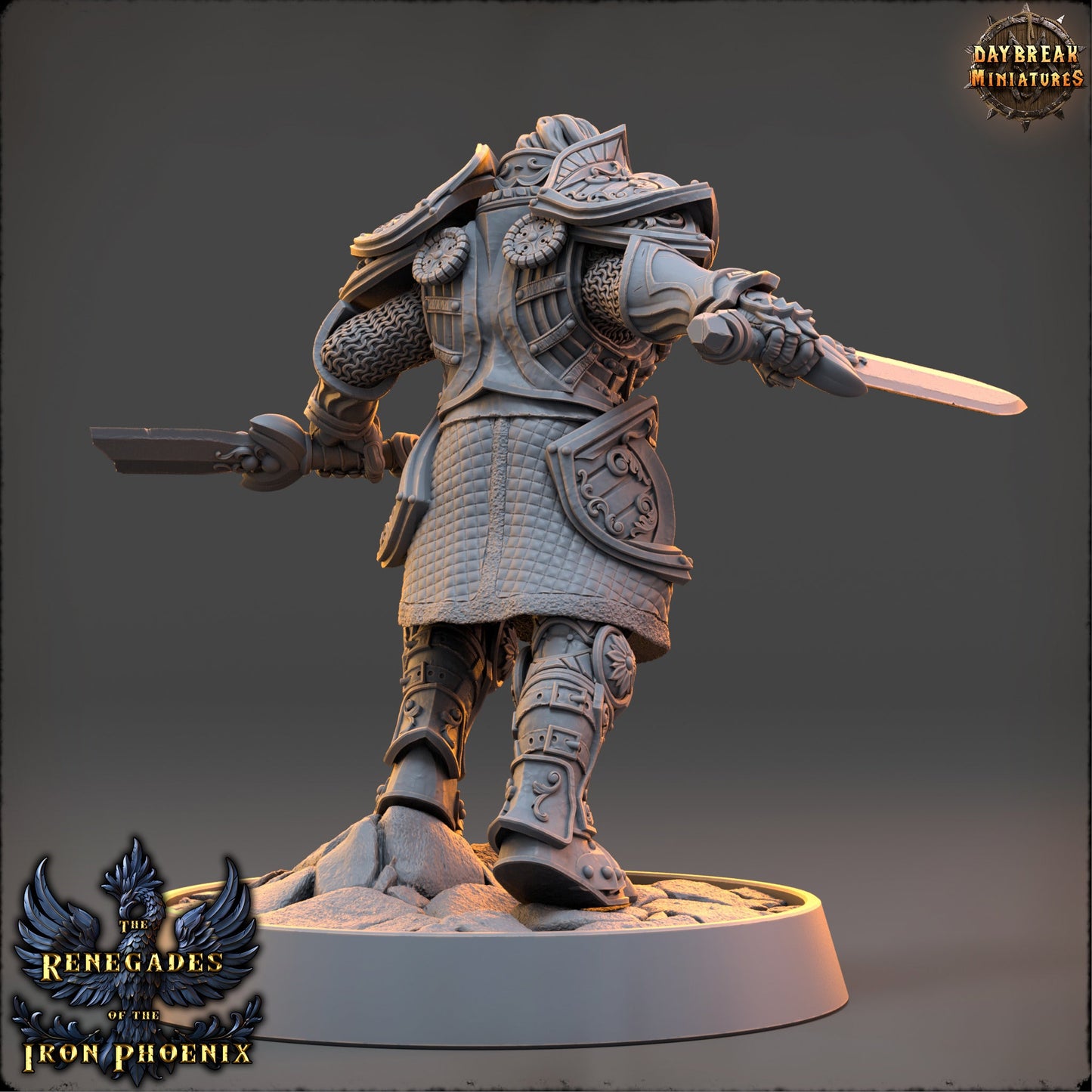 Female Knight Clemence | DayBreak Miniatures | Compatible with D&D/AOS | Fantasy | Tabletop