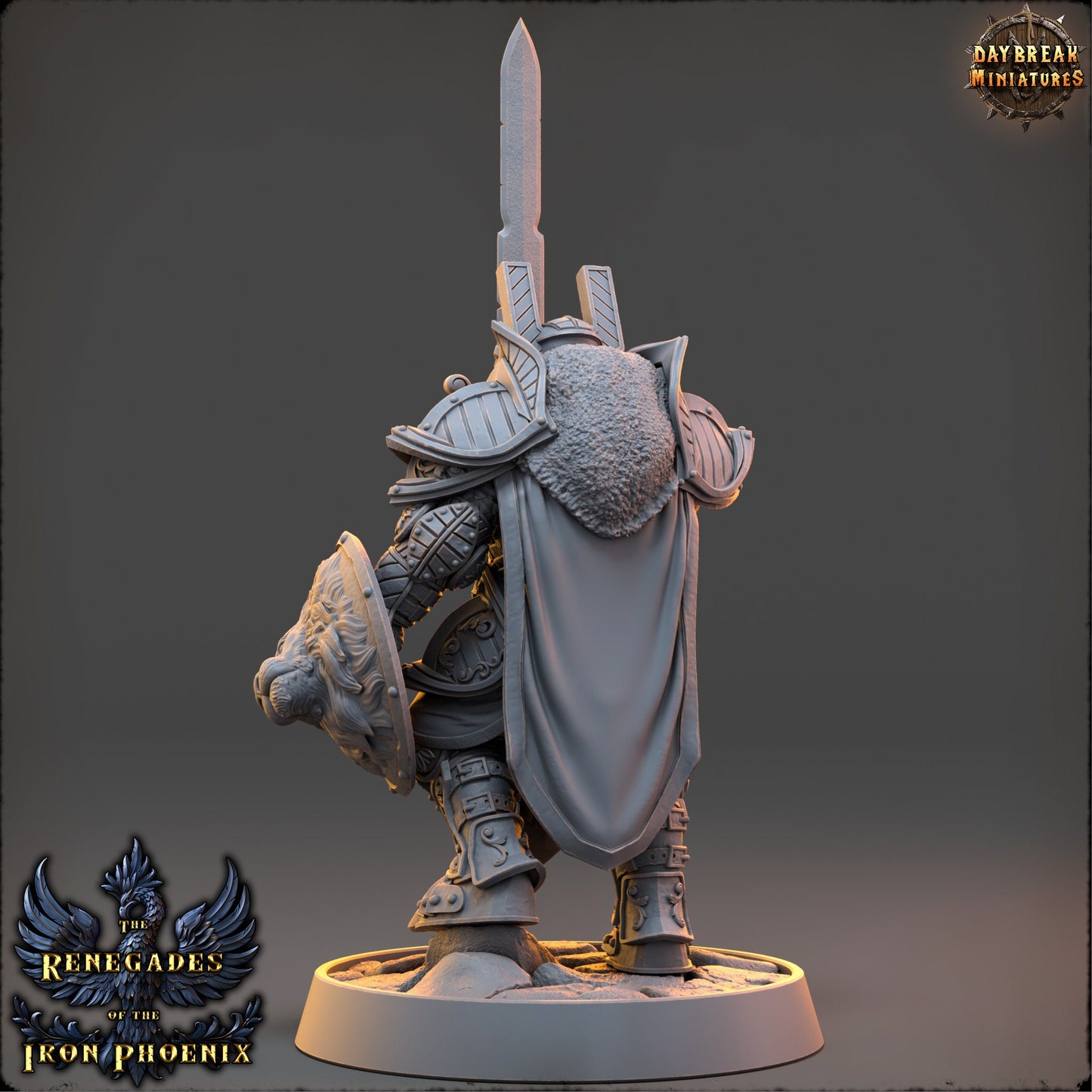Paladin Knight Armand | DayBreak Miniatures | Compatible with D&D/AOS | Fantasy | Tabletop