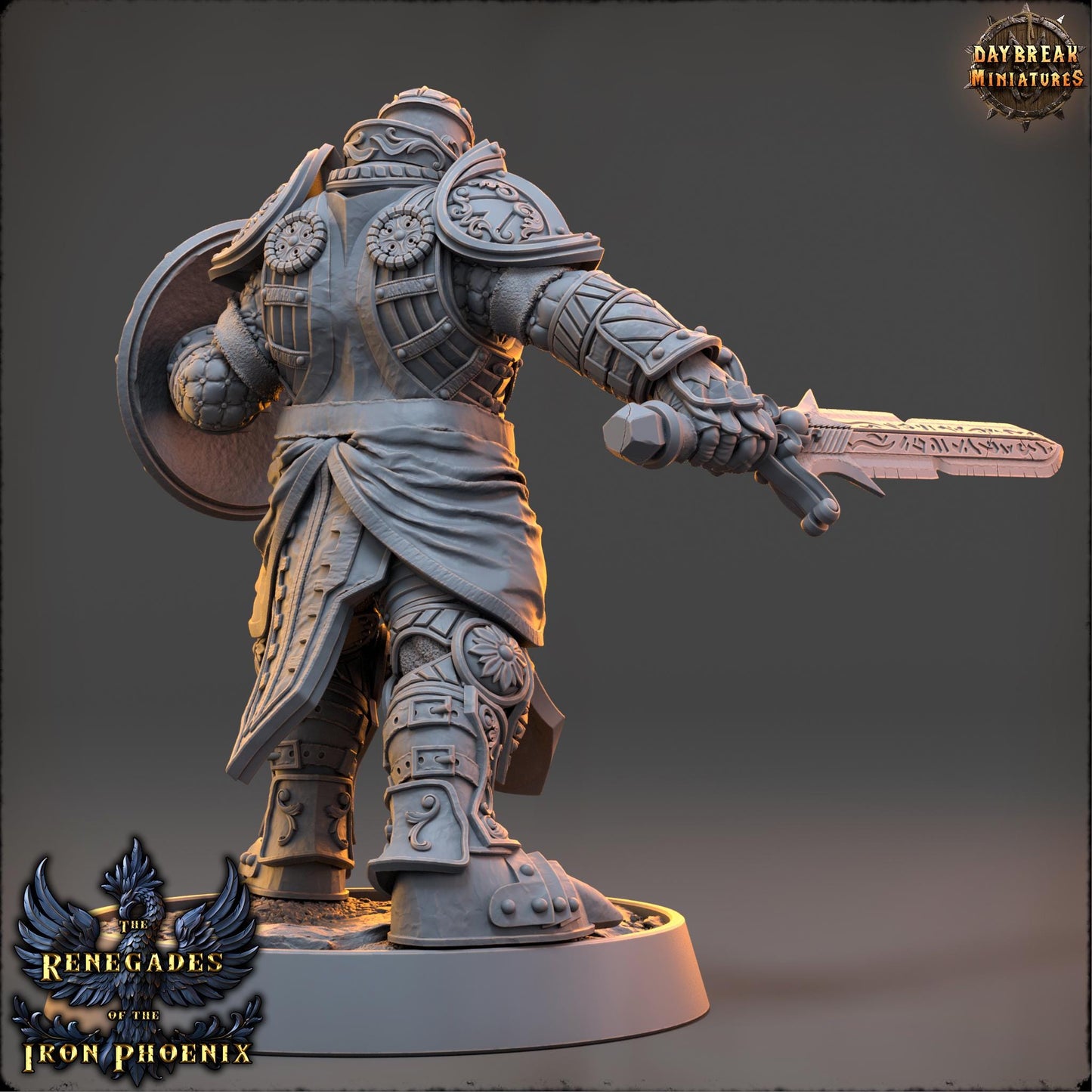 Paladin Knight Tristen | DayBreak Miniatures | Compatible with D&D/AOS | Fantasy | Tabletop