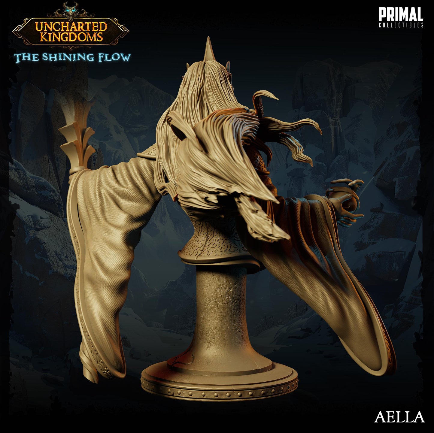 Mage Queen Aella Bust | Primal Collectibles | Compatible with D&D/AoS | Fantasy