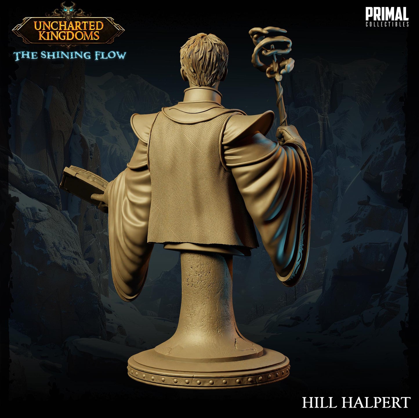 Wizard Hill Halpert Bust | Primal Collectibles | Compatible with D&D/AoS | Fantasy