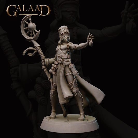 Female Temple Priestess | Galaad Miniatures | Compatible with D&D/AoS | Fantasy | Tabletop RPG