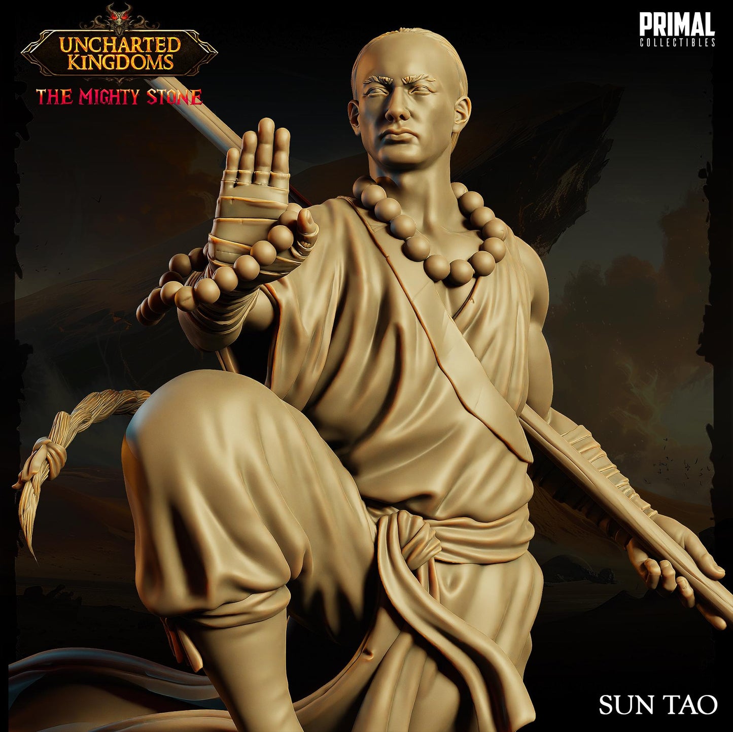 Monk Sun Tao | Primal Collectibles | Compatible with D&D/AoS | Fantasy