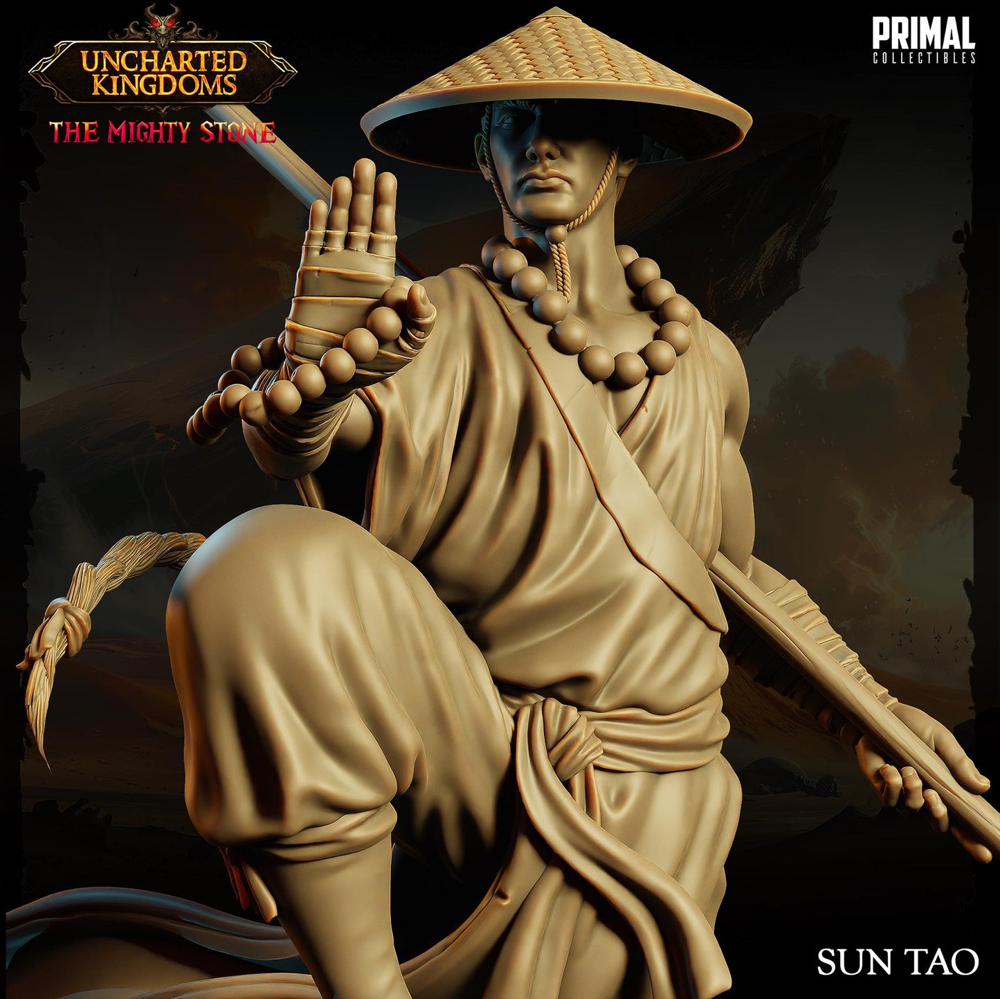 Monk Sun Tao | Primal Collectibles | Compatible with D&D/AoS | Fantasy