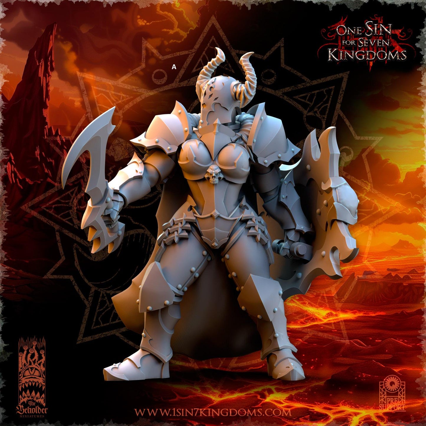 Realms of Mayhem Female Maidens | The Beholder Miniatures | Compatible with D&D/AoS | Fantasy | Tabletop RPG