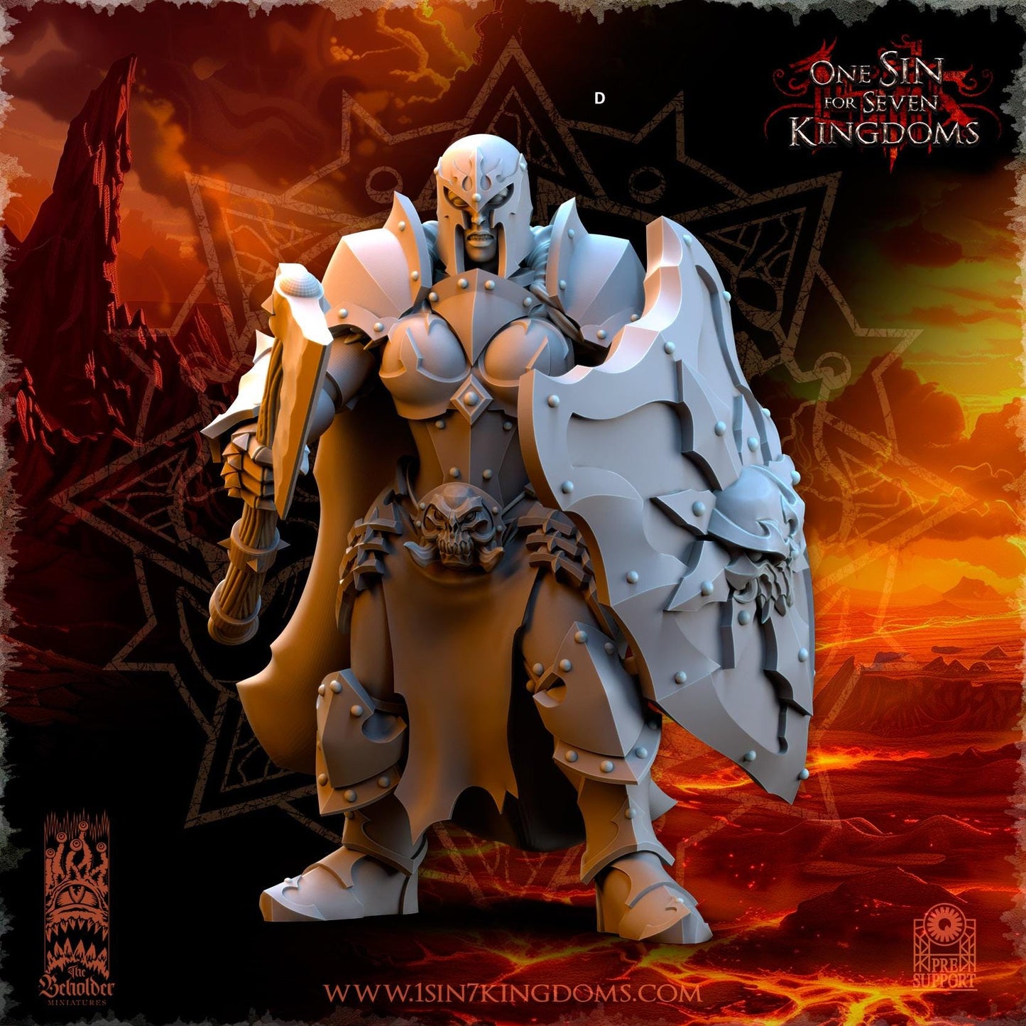 Realms of Mayhem Female Maidens | The Beholder Miniatures | Compatible with D&D/AoS | Fantasy | Tabletop RPG
