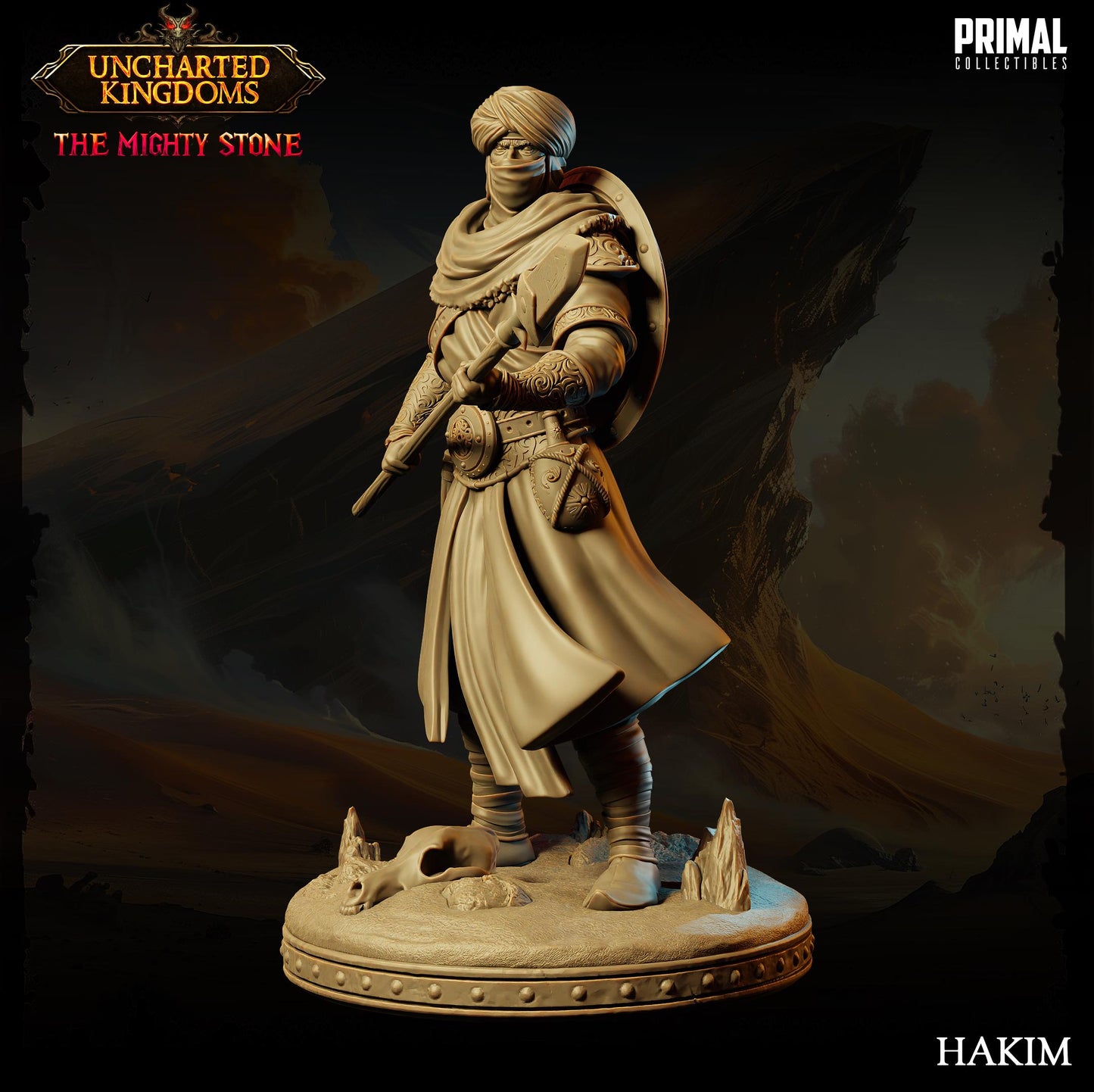 Eastern Warrior Hakim | Primal Collectibles | Compatible with D&D/AoS | Fantasy