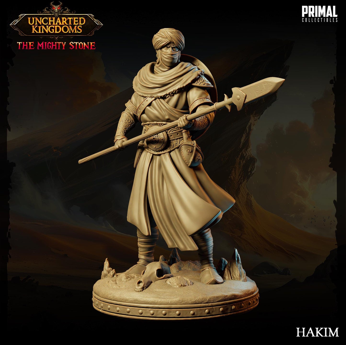 Eastern Warrior Hakim | Primal Collectibles | Compatible with D&D/AoS | Fantasy
