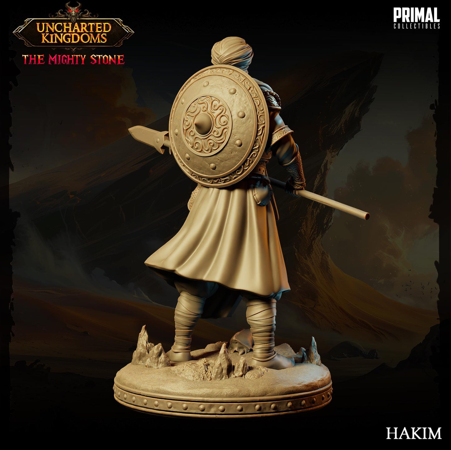 Eastern Warrior Hakim | Primal Collectibles | Compatible with D&D/AoS | Fantasy