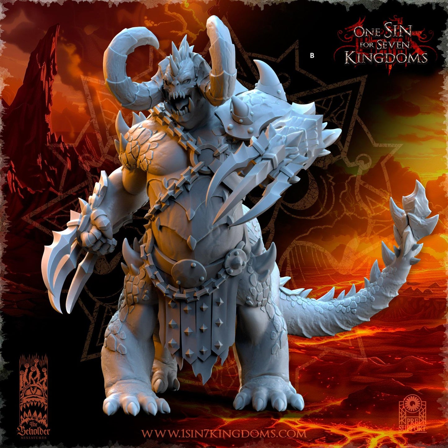 Realms of Mayhem Dragonard Dual Hand Weapons | The Beholder Miniatures | Compatible with D&D/AoS | Fantasy | Tabletop RPG