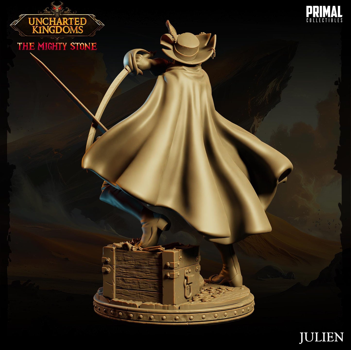Elf Mercenary Julien | Primal Collectibles | Compatible with D&D/AoS | Fantasy