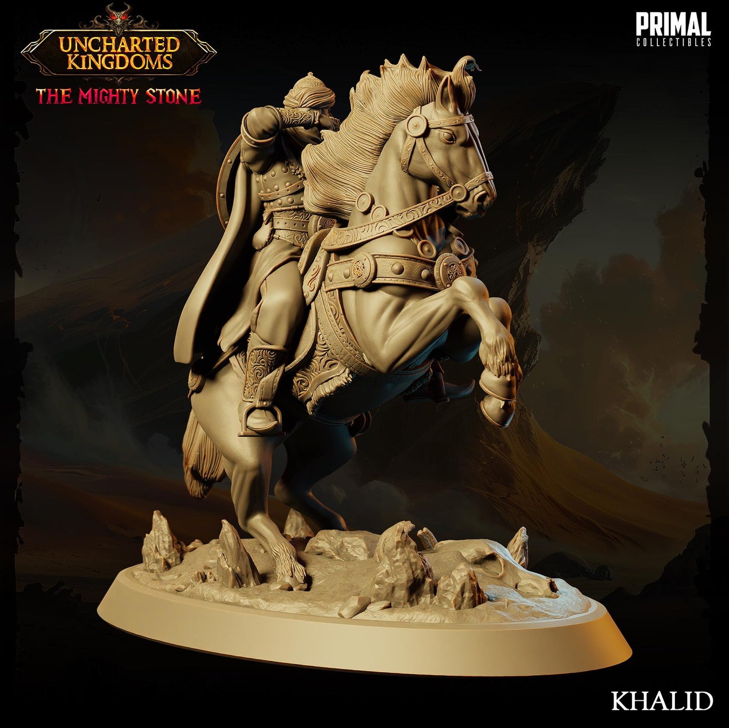 Mounted Eastern Archer Khalid | Primal Collectibles | Compatible with D&D/AoS | Fantasy