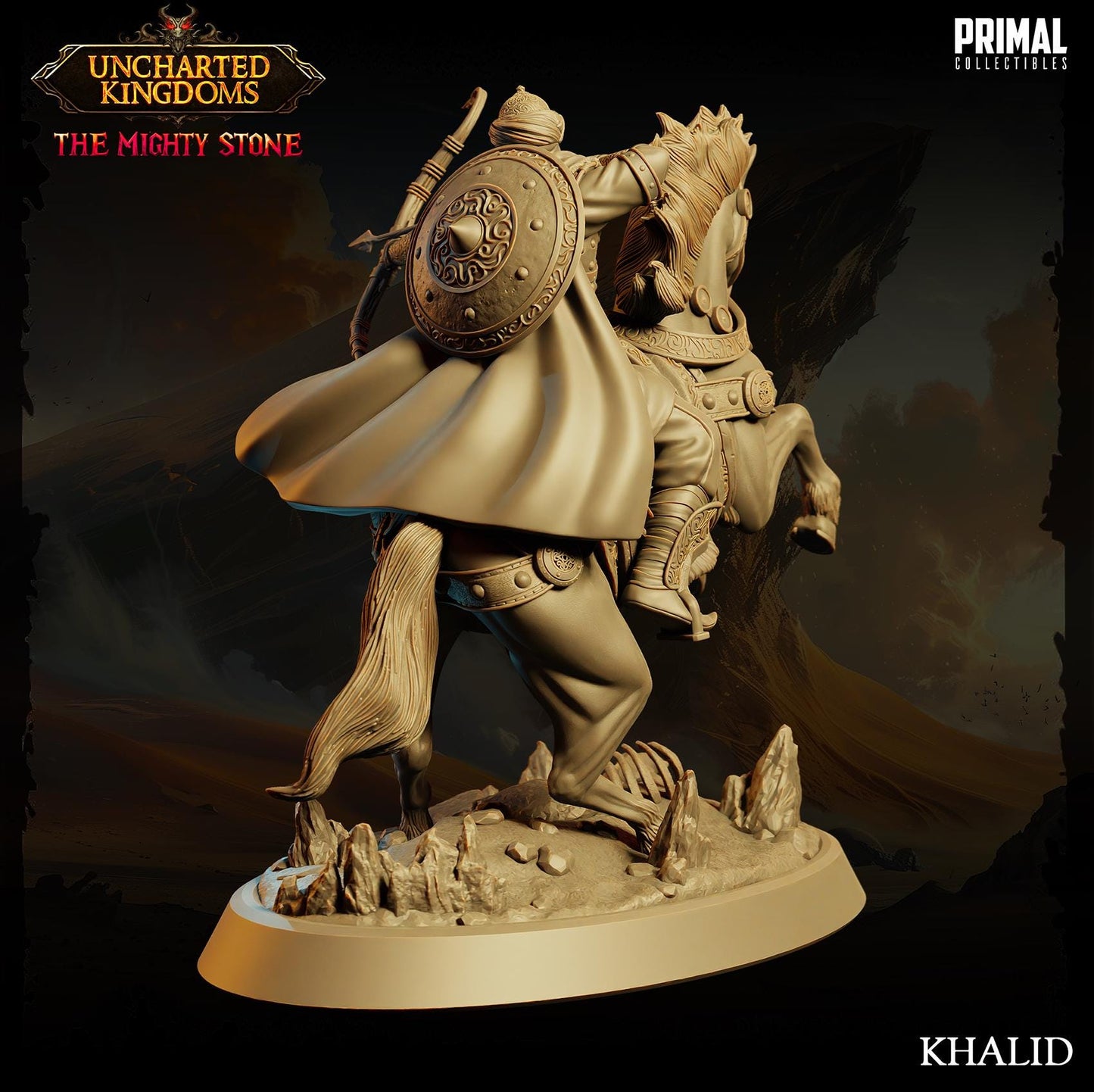 Mounted Eastern Archer Khalid | Primal Collectibles | Compatible with D&D/AoS | Fantasy