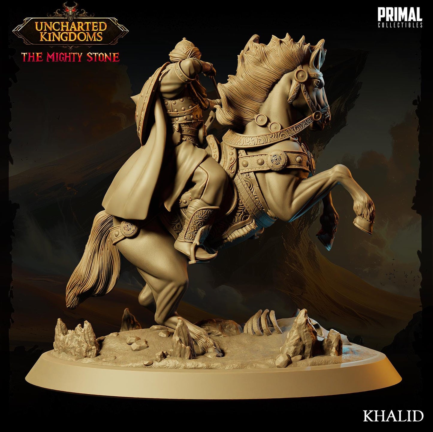 Mounted Eastern Archer Khalid | Primal Collectibles | Compatible with D&D/AoS | Fantasy