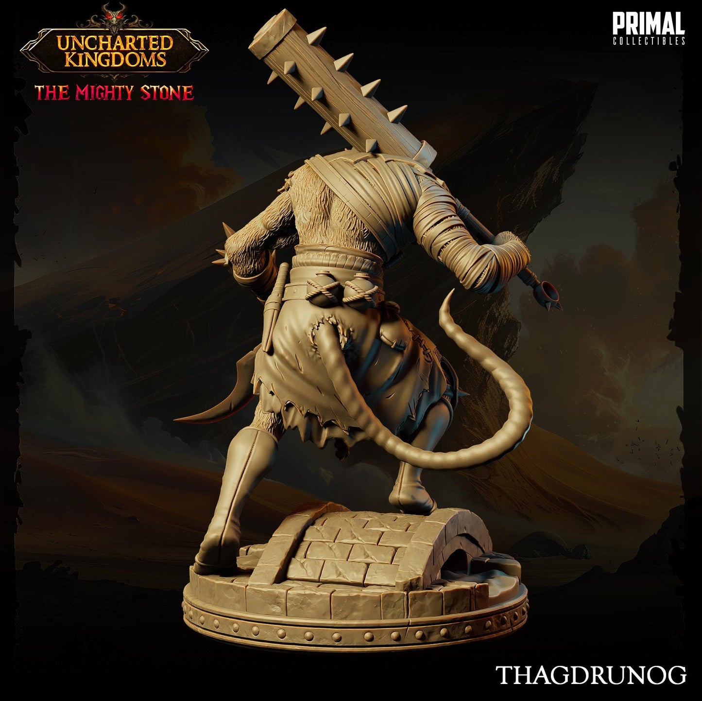 Wererat Thagdrunog | Primal Collectibles | Compatible with D&D/AoS | Fantasy