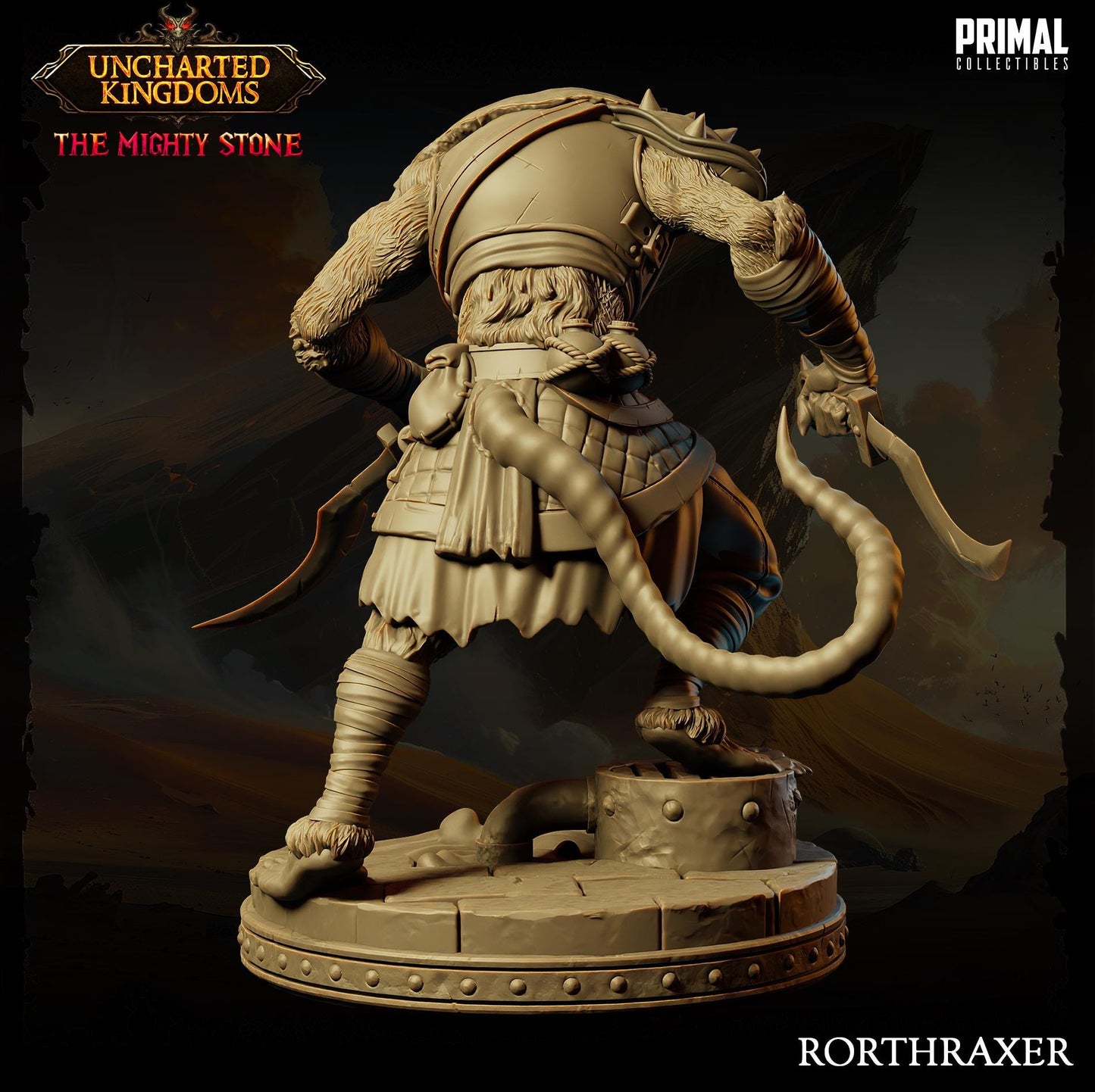 Wererat Rorthraxer | Primal Collectibles | Compatible with D&D/AoS | Fantasy