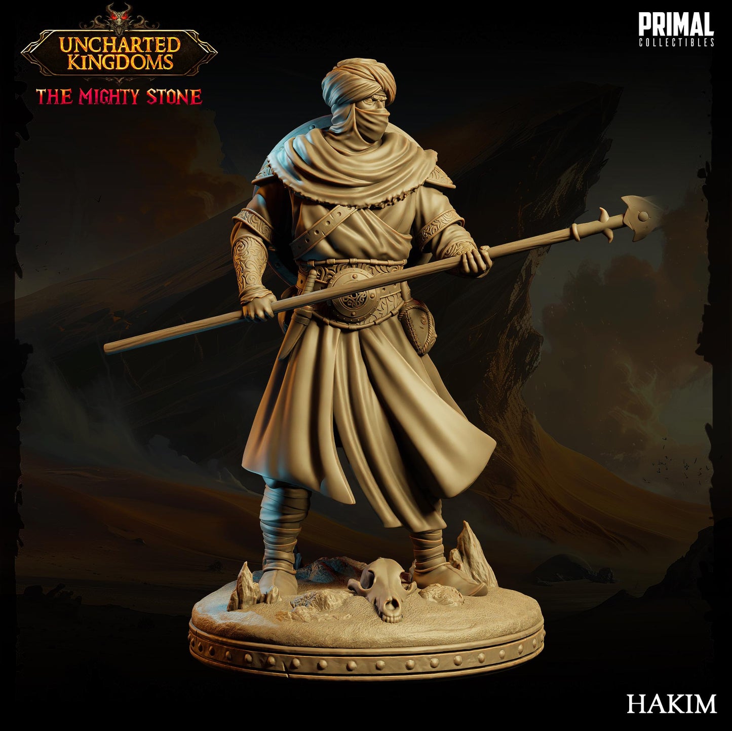 Eastern Warrior Hakim | Primal Collectibles | Compatible with D&D/AoS | Fantasy