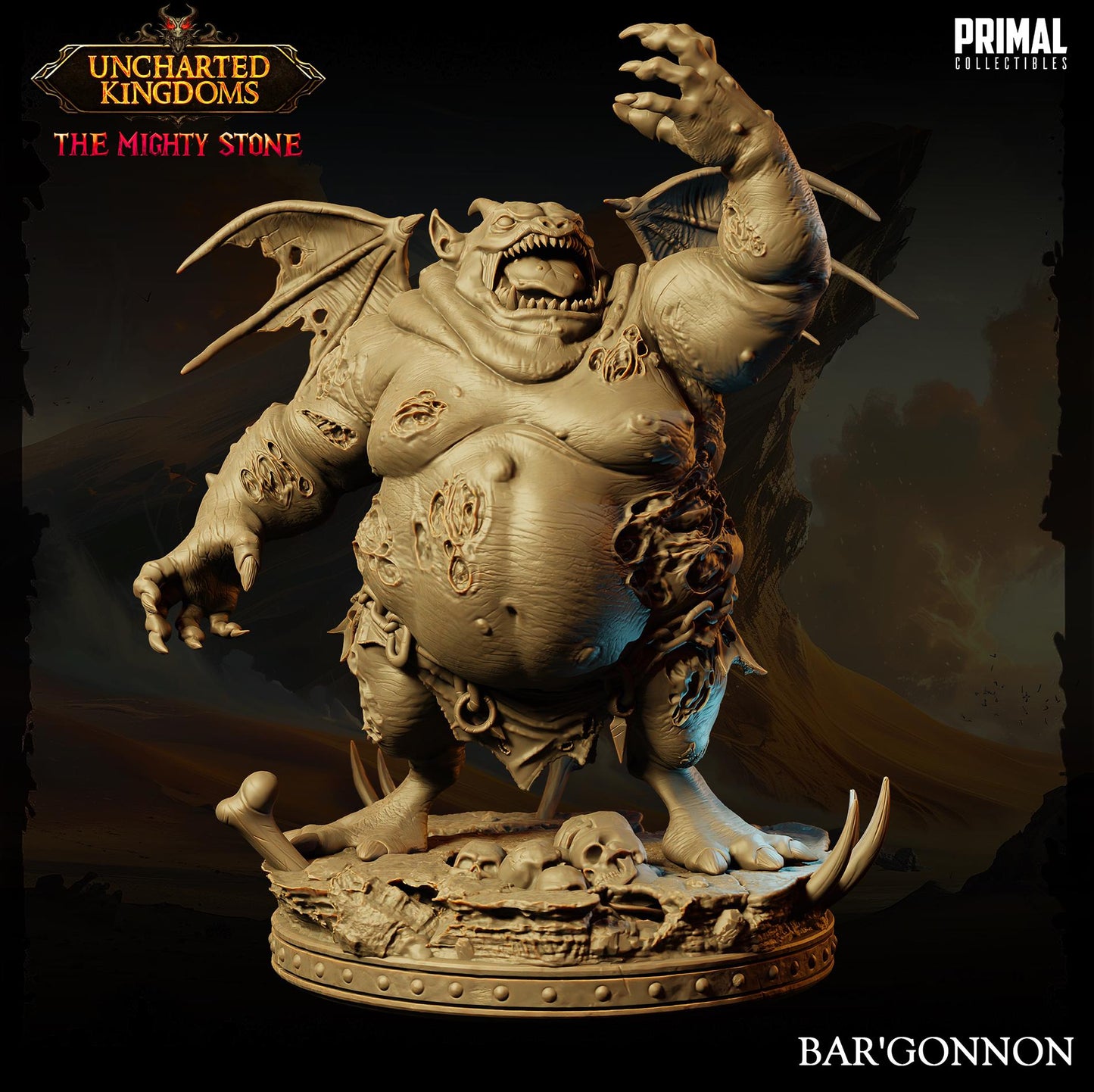 Greed Demon Bar'gonnon | Primal Collectibles | Compatible with D&D/AoS | Fantasy