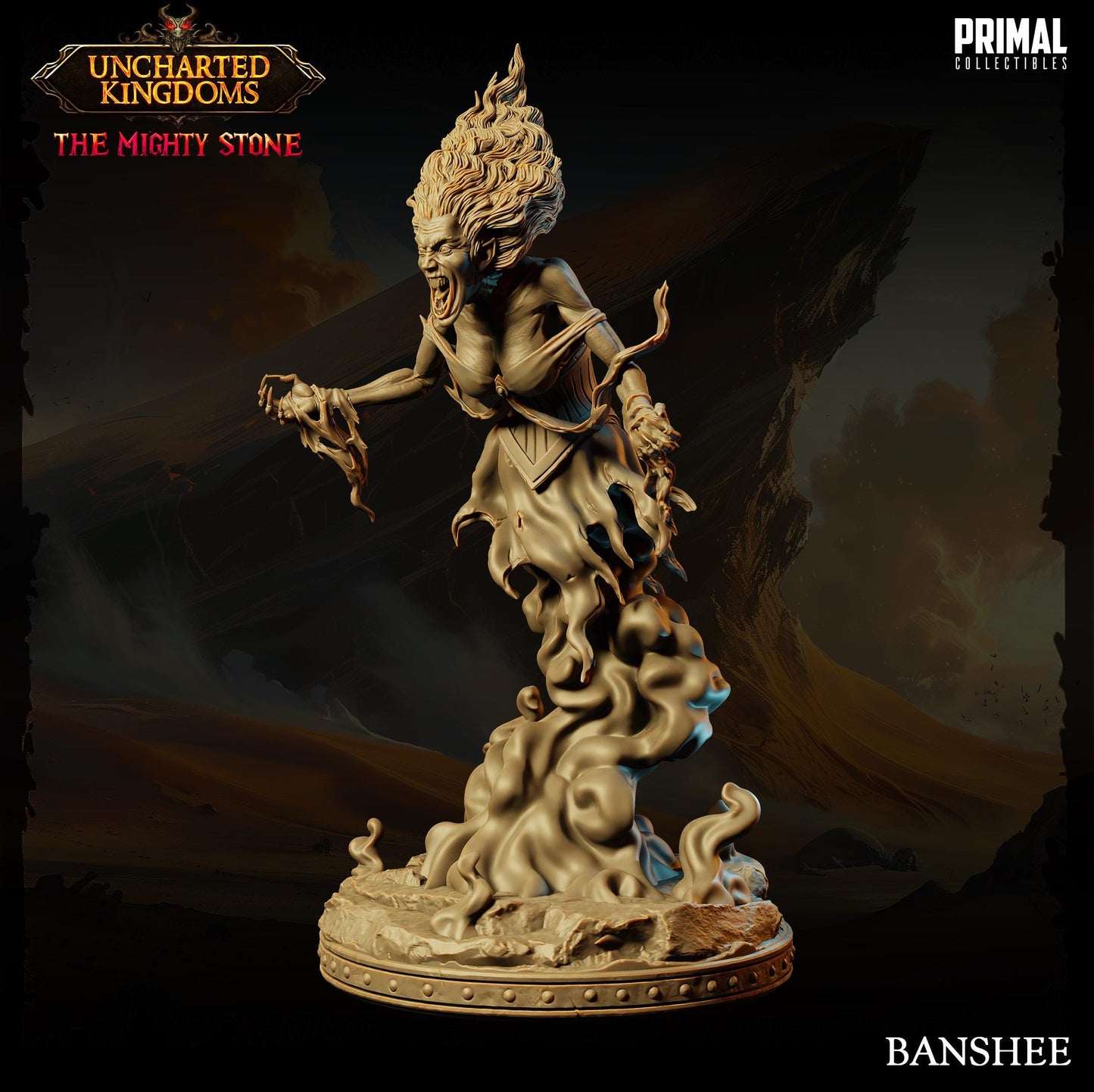 Female Howling Banshee | Primal Collectibles | Compatible with D&D/AoS | Fantasy