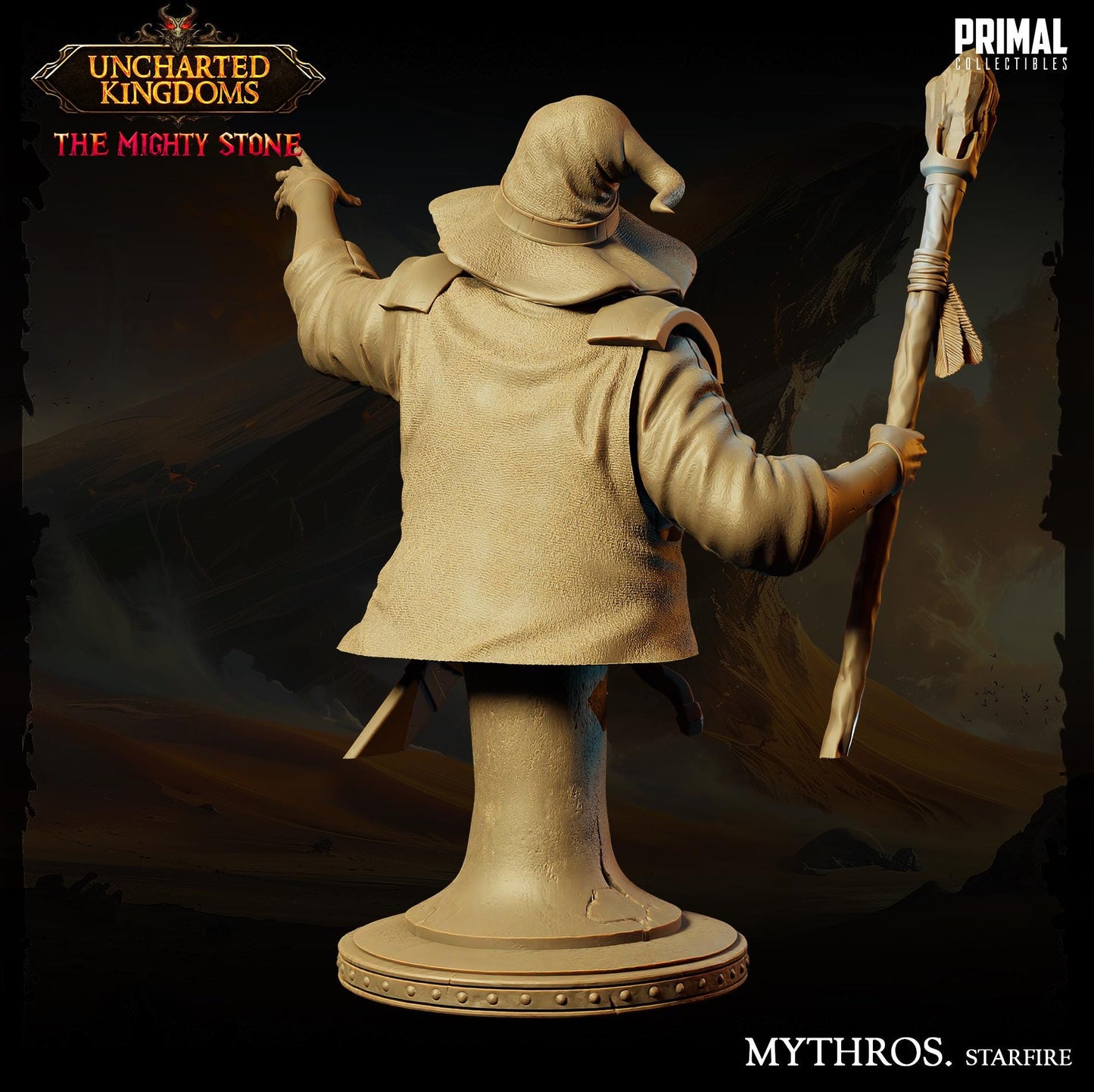 Wizard Mythros Starfire Bust | Primal Collectibles | Compatible with D&D/AoS | Fantasy