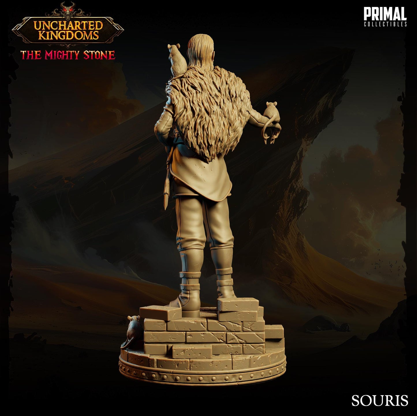 Human Rat Catcher Souris | Primal Collectibles | Compatible with D&D/AoS | Fantasy