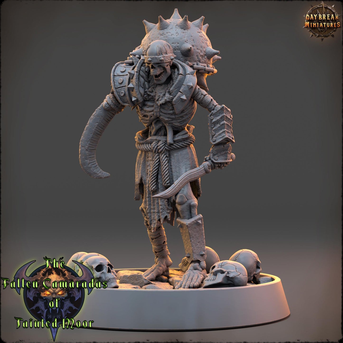 Undead Skeleton Blightpowder Engineer | DayBreak Miniatures | Compatible with D&D/AOS | Fantasy | Tabletop