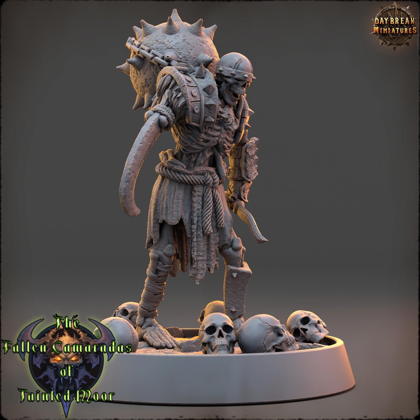 Undead Skeleton Blightpowder Engineer | DayBreak Miniatures | Compatible with D&D/AOS | Fantasy | Tabletop