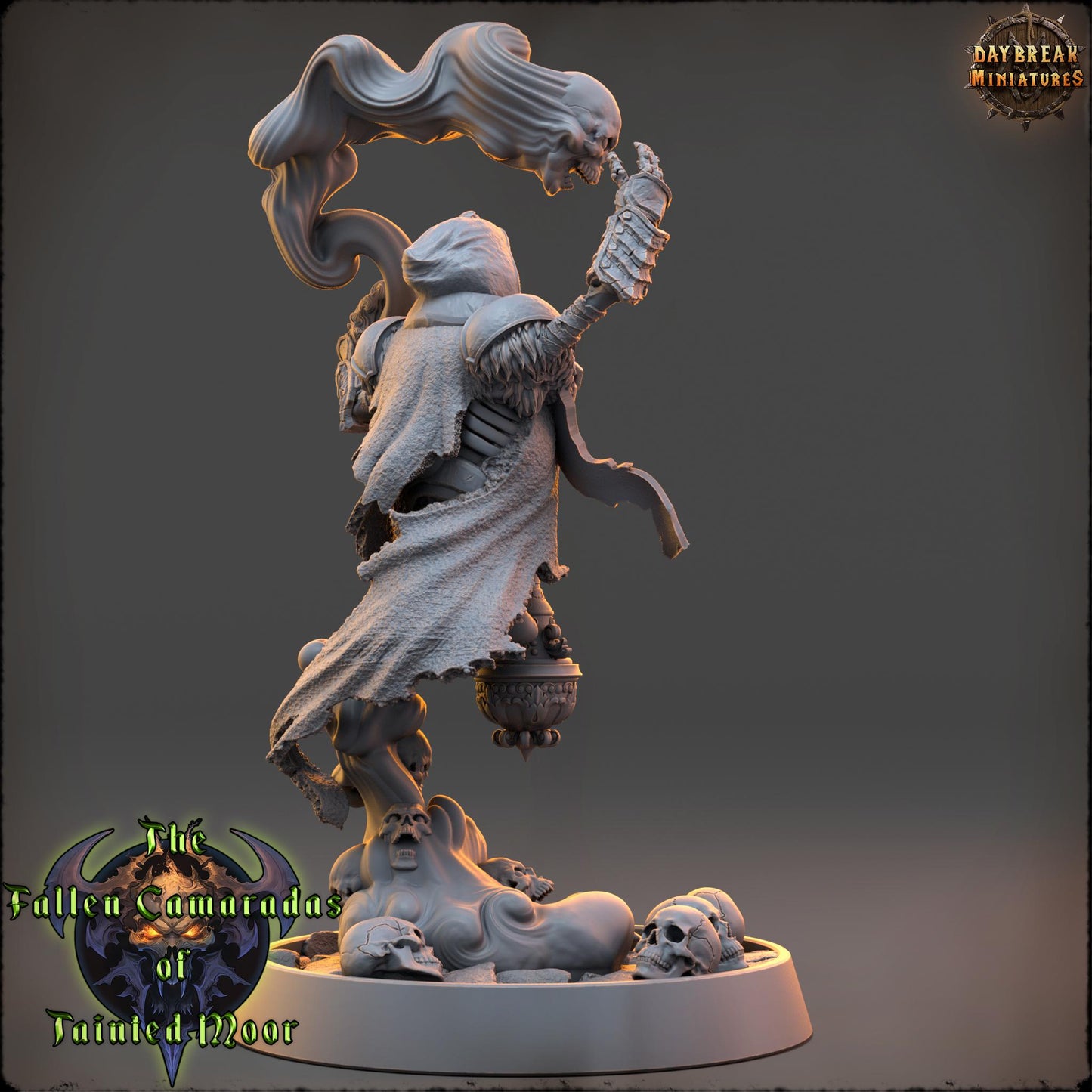 Undead Skeleton Darkcaster Malvenom | DayBreak Miniatures | Compatible with D&D/AOS | Fantasy | Tabletop