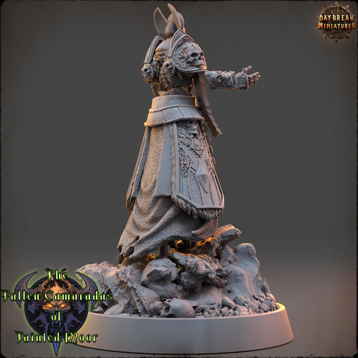 Undead Skeleton Death Priest | DayBreak Miniatures | Compatible with D&D/AOS | Fantasy | Tabletop