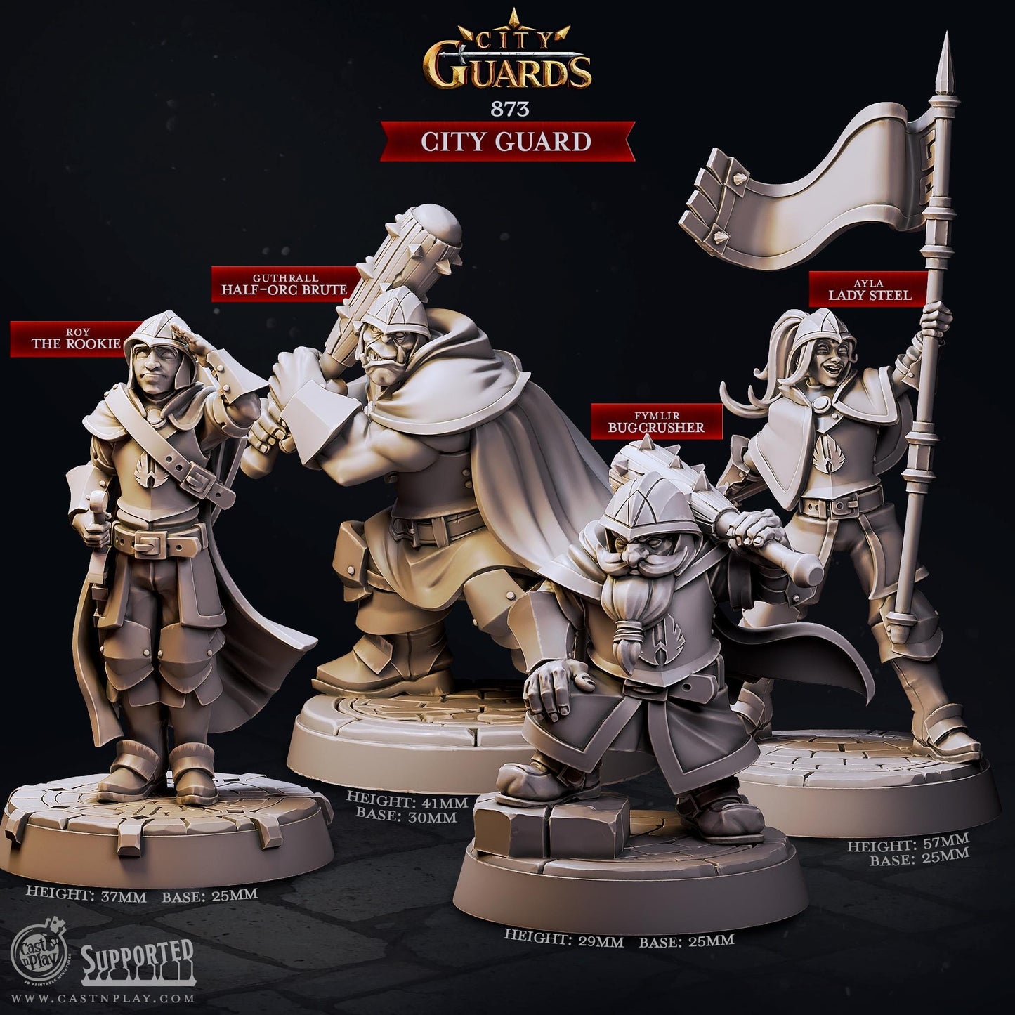 City Guards | CastnPlay | Compatible with D&D/AoS | Fantasy