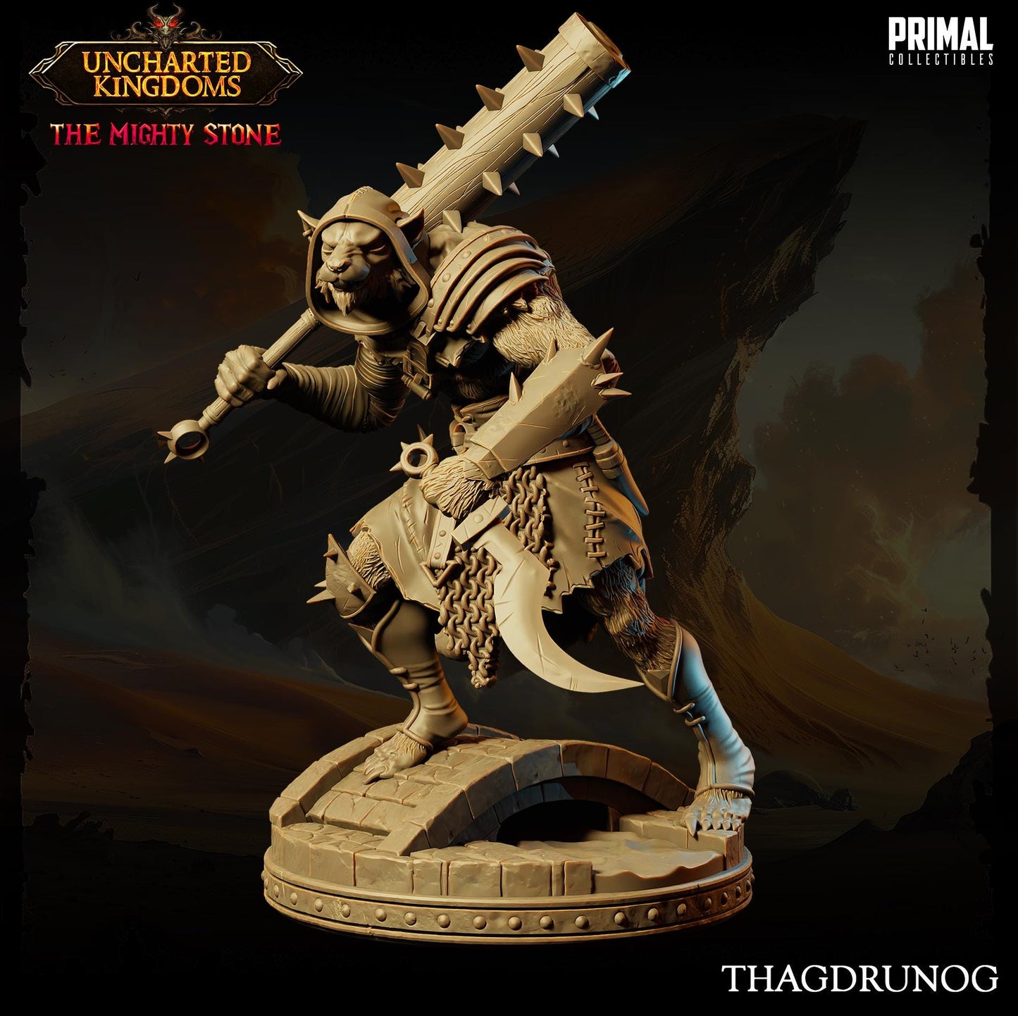 Wererat Thagdrunog | Primal Collectibles | Compatible with D&D/AoS | Fantasy