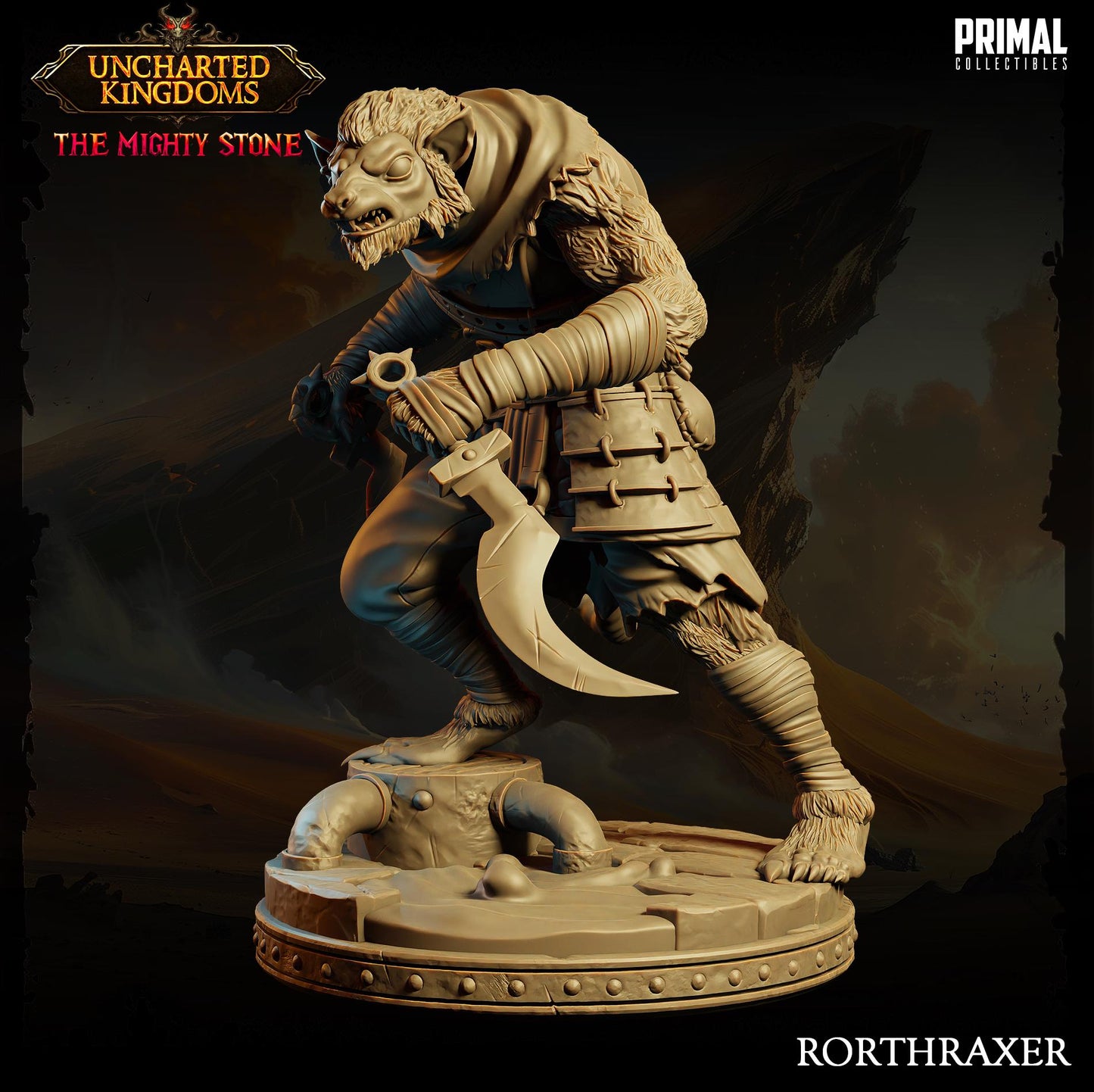 Wererat Rorthraxer | Primal Collectibles | Compatible with D&D/AoS | Fantasy